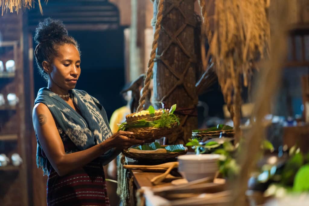 Sten Lodge tribal dinner