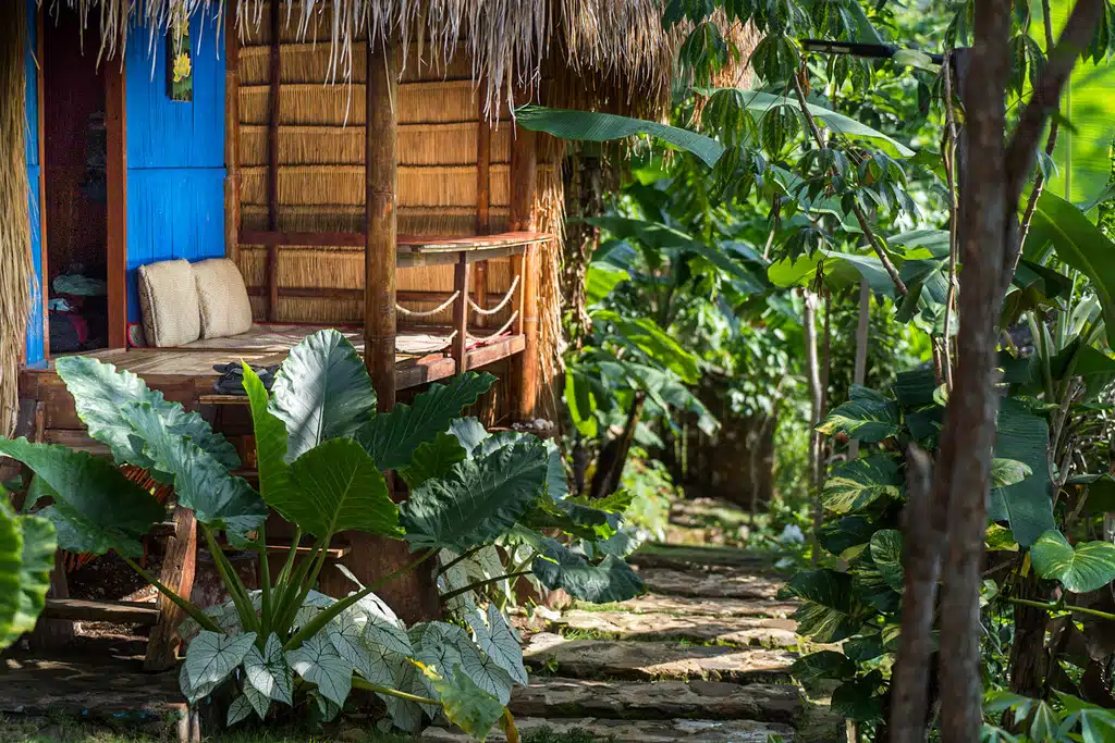 Bamboo hut at StEn Lodge eco Homestay