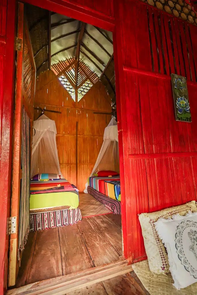 Bamboo hut twin room